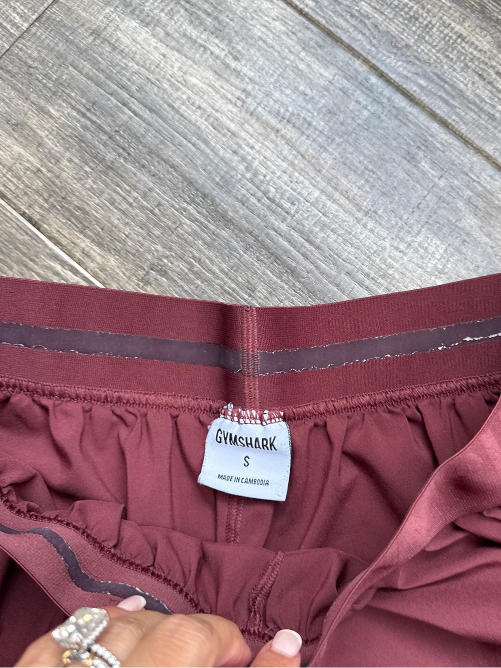 Burgundy Gymshark shorts size S #gymshark #activewear - Picture 2 of 3
